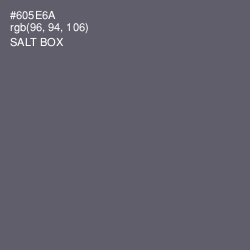 #605E6A - Salt Box Color Image